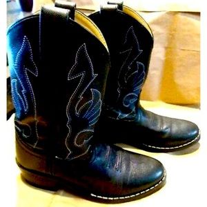 Masterson Boot Co Leather Cowboy Boots~ boys 12.5